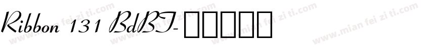 Ribbon 131 BdBT字体转换